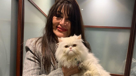 Gül Ergi kedisini yarışmaya hazırlıyor