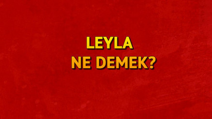 Leyla isminin anlamı nedir Leyla ne demek