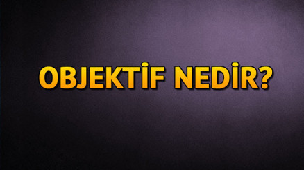 Objektif ne demek Objektif nedir Objektif TDK kelime anlamı