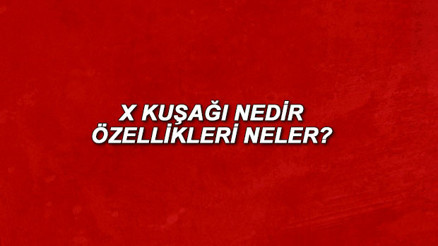 X kuşağı nedir X kuşağı hangi yıllar ve özellikleri