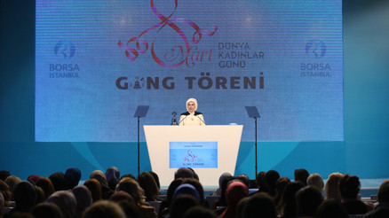 Gong kadın erkek eşitliği için çaldı