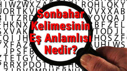 Sonbahar Kelimesinin Eş Anlamlısı Nedir