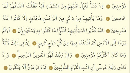 Şuara Suresi Oku - Şuarâ Suresi Anlamı, Tefsiri, Türkçe ve Arapça Okunuşu (Diyanet Meali)