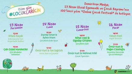Demirören Medya Online Çocuk Şenliği  23 Nisan’a Neşe Katacak