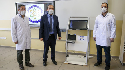Meslek lisesinde üretilen video laringoskop cihazı tanıtıldı