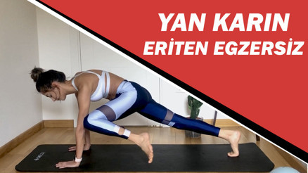Yan karın ve simit bölgesi eriten pilates egzersizi