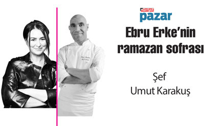 Umut Karakuş ,Ebru Erkenin ramazan sofrasında