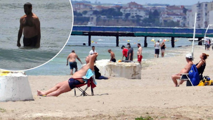 Son dakika haberler: Bu görüntüler bugün İstanbulda çekildi Yasağa rağmen deniz keyfi...