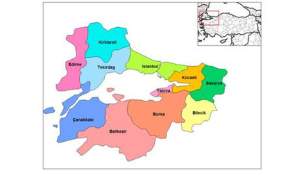 Marmara Bölgesi illeri nelerdir Marmara Bölgesinin özellikleri, iklimi, dağları, ovaları ve bitki örtüsü