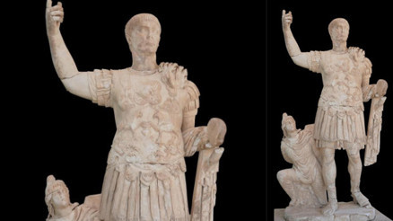 Dünyada eşi benzeri bulunmayan Traian heykelinin restorasyonu tamamlandı Dünyada eşi benzeri bulunmayan Traian heykelinin restorasyonu tamamlandı