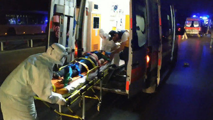 Arnavutköyde otomobil ormanlık alana devrildi: 1 ölü 2 ağır yaralı