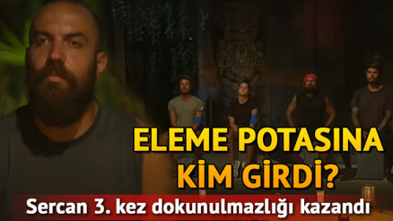 Survivorda 3. eleme adayı kim oldu Dokunulmazlığı alan Sercan kimi söyledi Survivor 2020 elenen isim Survivorda 3. eleme adayı kim oldu Dokunulmazlığı alan Sercan kimi söyledi Survivor 2020 elenen isim