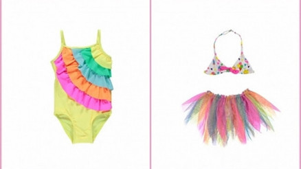 En renkli ve tarz çocuklara özel bikini/mayo modelleri