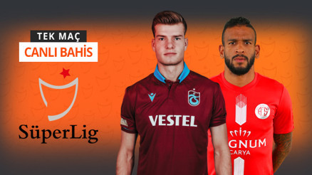 Trabzonsporun rakibi Antalyasporda tam 9 eksik Bordo-mavili takımın iddaa oranı...