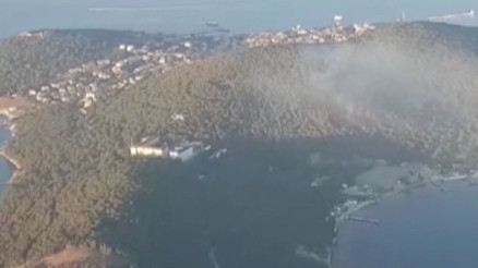 Three detained over Heybeliada forest fire
