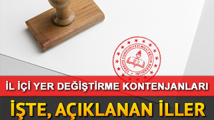 İl içi atama ihtiyaç listesi açıklanan iller 2020: Kontenjana göre il içi öğretmen ihtiyaç listesi (23 TEMMUZ)