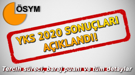 ÖSYM sınav sonuçları YKS sorgulama ekranı TYT AYT YKS 2020 Türkiye birincileri ve baraj puanı bilgileri ÖSYM sınav sonuçları YKS sorgulama ekranı TYT AYT YKS 2020 Türkiye birincileri ve baraj puanı bilgileri