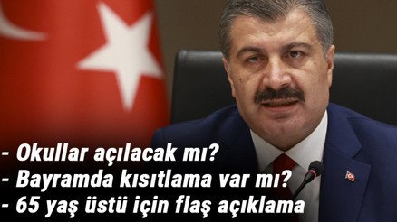 Son dakika haberler... Kurban Bayramında kısıtlama var mı Okullar açılacak mı Bakan Koca açıkladı...
