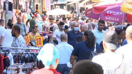 Adanada bayram alışverişinde koronavirüse davet