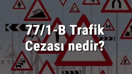 77/1-B Trafik Cezası nedir Madde 77/1-B Trafik Cezası ne kadar Ceza puanı kaçtır (2020)