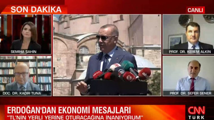 Cumhurbaşkanı Erdoğan ekonomiye güven mesajı verdi... Uzmanlar CNN Türkte yorumladı Cumhurbaşkanı Erdoğan ekonomiye güven mesajı verdi... Uzmanlar CNN Türkte yorumladı