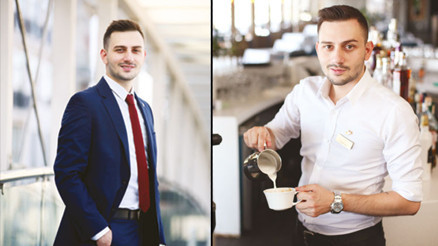 Gündüz muhtar, akşam barista... Gencim ve enerjim yüksek, her işin üstesinden gelirim