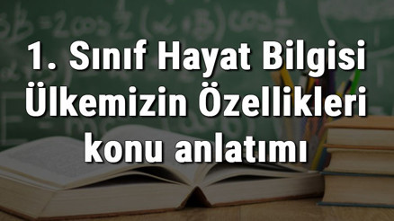 1. Sınıf Hayat Bilgisi Ülkemizin Özellikleri konu anlatımı 1. Sınıf Hayat Bilgisi Ülkemizin Özellikleri konu anlatımı