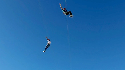 Güneydoğuda bir ilk... Atatürk Barajında zipline heyecanı