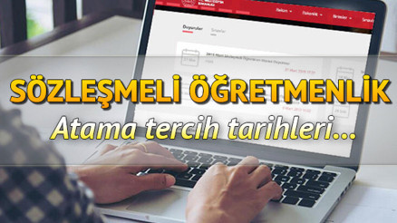 20 bin sözleşmeli öğretmenlik atama tercihleri ne zaman Sözleşmeli öğretmenlik atama takvimi