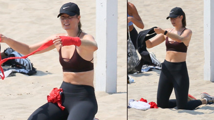 Emekli tenis yıldızı Maria Sharapova formunu böyle koruyor