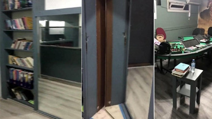 Dernek lokalindeki gizli odada kumar oynarken yakalandılar