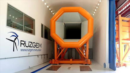 Türkiyedeki en büyük rüzgar tüneli tamamlandı