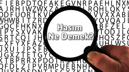 Hasım Ne Demek Hasım Olmak Nedir Hasım Kelimesi TDK Sözlük Anlamı