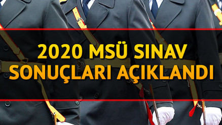 MSÜ Astsubay Meslek Yüksekokulları sınav sonuçları açıklandı - 2020 MSÜ sınav sonucu sorgulama