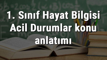 1. Sınıf Hayat Bilgisi Acil Durumlar konu anlatımı 1. Sınıf Hayat Bilgisi Acil Durumlar konu anlatımı