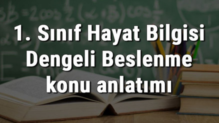 1. Sınıf Hayat Bilgisi Dengeli Beslenme konu anlatımı 1. Sınıf Hayat Bilgisi Dengeli Beslenme konu anlatımı