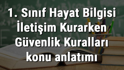 1. Sınıf Hayat Bilgisi İletişim Kurarken Güvenlik Kuralları konu anlatımı 1. Sınıf Hayat Bilgisi İletişim Kurarken Güvenlik Kuralları konu anlatımı