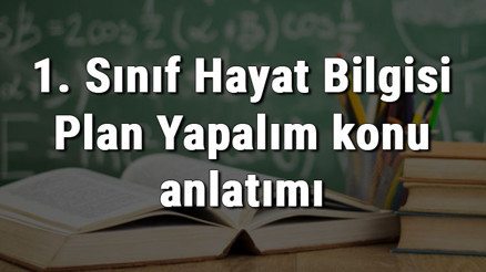 1. Sınıf Hayat Bilgisi Plan Yapalım konu anlatımı