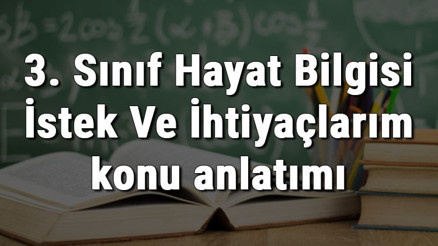 3. Sınıf Hayat Bilgisi İstek Ve İhtiyaçlarım konu anlatımı
