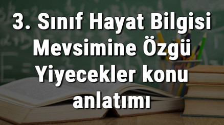 3. Sınıf Hayat Bilgisi Mevsimine Özgü Yiyecekler konu anlatımı 3. Sınıf Hayat Bilgisi Mevsimine Özgü Yiyecekler konu anlatımı