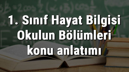 1. Sınıf Hayat Bilgisi Okulun Bölümleri konu anlatımı