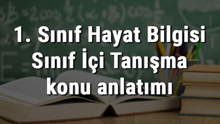 1. Sınıf Hayat Bilgisi Sınıf İçi Tanışma konu anlatımı 1. Sınıf Hayat Bilgisi Sınıf İçi Tanışma konu anlatımı