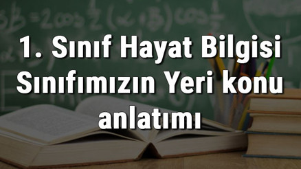 1. Sınıf Hayat Bilgisi Sınıfımızın Yeri konu anlatımı 1. Sınıf Hayat Bilgisi Sınıfımızın Yeri konu anlatımı