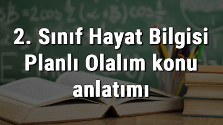 2. Sınıf Hayat Bilgisi Planlı Olalım konu anlatımı 2. Sınıf Hayat Bilgisi Planlı Olalım konu anlatımı