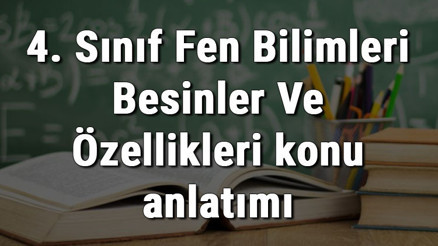 4. Sınıf Fen Bilimleri Besinler Ve Özellikleri konu anlatımı 4. Sınıf Fen Bilimleri Besinler Ve Özellikleri konu anlatımı