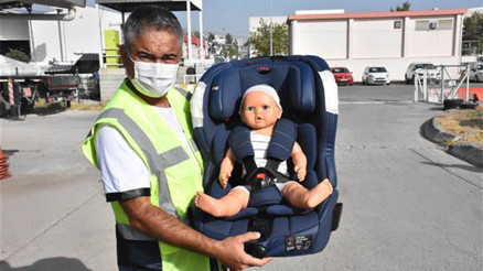 Çocuk oto koltuğu hayat kurtarıyor