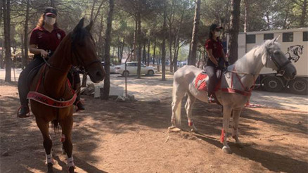 Atlı polislerden Aydos Ormanı’nda denetim