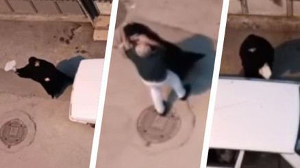 Kocası tarafından aldatılan kadın mahalleyi ayağa kaldırdı