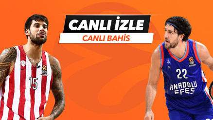 Anadolu Efes, Yunanistan deplasmanında Canlı yayın ve canlı iddaa Misli.comda...