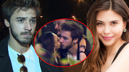 Oyuncu Dilara Aksüyek ve Onur Bay aşkı belgelendi Sevgilisini öpücüklere boğdu...